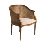 Louis XVI Accent Chair with Caned Back