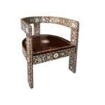 Mother of Pearl Inlaid Occasional Chair