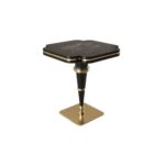 Geometric Gold Accent Table