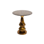 Geometric Pedestal Accent Table