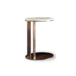Tuck-in Accent Table with Marble Top