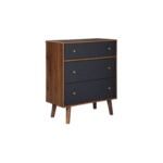 Brown Graphite Three Drawer Chest