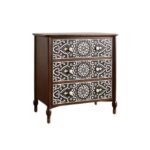 Tapestry Inlay Three-Drawer Chester