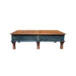 Hand-Carved Vintage Coffee Table