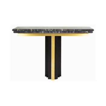 Marble Console Table in Brass