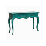 Blue Hall Table with Drawers, Console Table