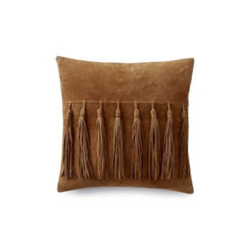 Suede Tassel Pillow