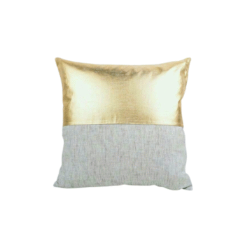Metallic Color Block Throw Pillow