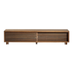 Slatted Walnut Media Console