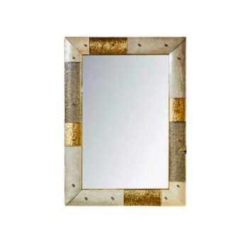 Murano Glass and Brass 'Placche' Mirror