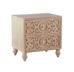 Haveli, Taj Floral Carved Nightstand