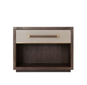 Modern Two-Tone Nightstand with Drawer