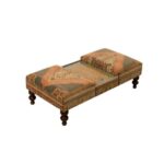 Vintage Patchwork Kilim Occasional Ottoman