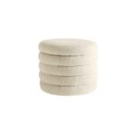 Stackable Bouclé Pouf